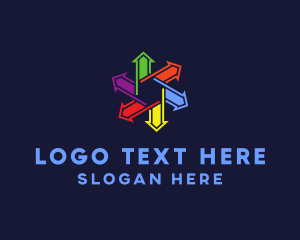 Pointer - Colorful Direction Community logo design