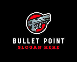 Gun - Police Pistol Gun logo design