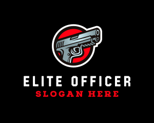 Officer - Police Pistol Gun logo design