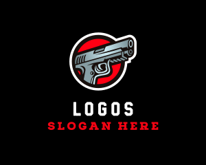 Special Forces - Police Pistol Gun logo design