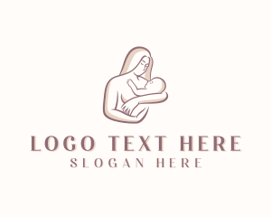 Breastfeeding - Mother Baby Pediatrician logo design