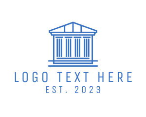 Court House - Greek Legal Court logo design