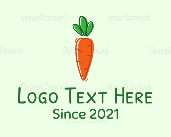 Carrot Vegetable Produce Logo