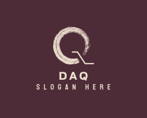 Fragrance - Paint Stroke Letter Q logo design