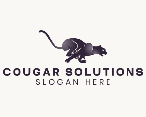 Cougar - Gradient Animal Panther logo design