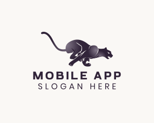 Fierce - Gradient Animal Panther logo design