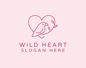 Bird Heart Branch logo design