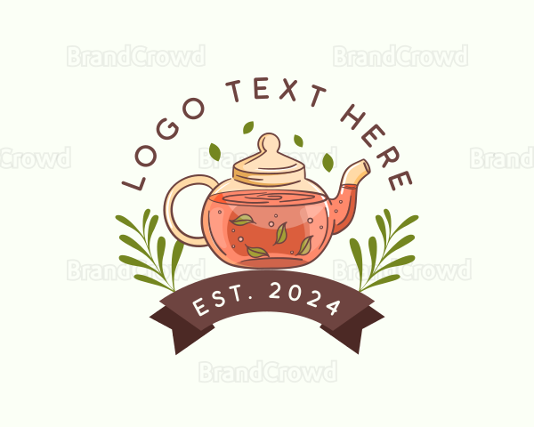 Teapot Herbal Drink Logo