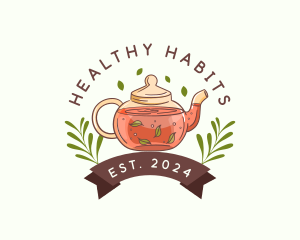 Teapot Herbal Drink logo design