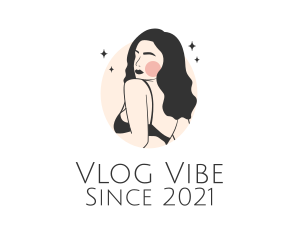 Vlogging - Sexy Underwear Model logo design