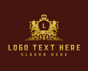 High End - Royal Shield Lion logo design