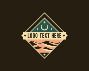 Sand - Travel Desert Dune logo design
