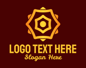 Hexagon - Chinese New Year Decor logo design