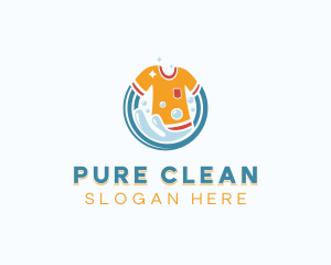 Laundry Clean Wash logo design