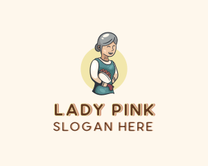 Housekeeper Lady Maid logo design
