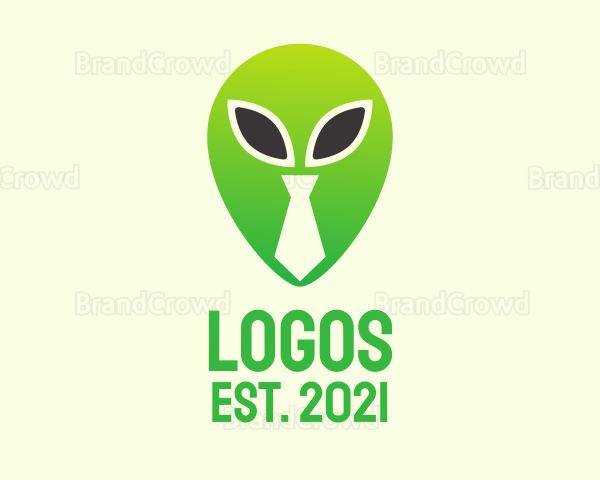 Green Alien Tie Logo