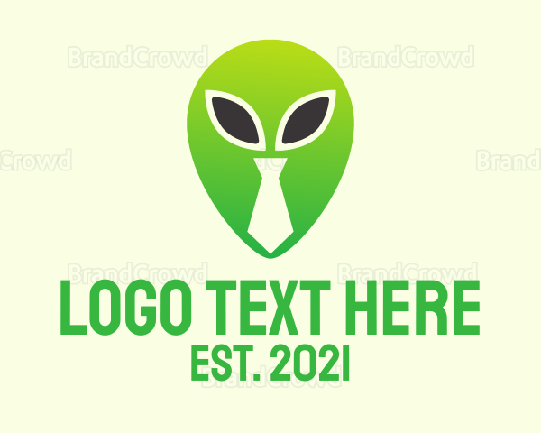 Green Alien Tie Logo