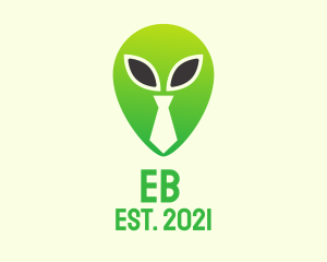 Scary - Green Alien Tie logo design