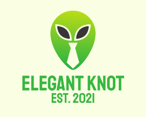 Tie - Green Alien Tie logo design