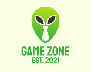 Green Alien Tie  logo design