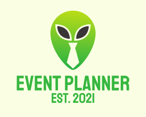 Employer - Green Alien Tie logo design
