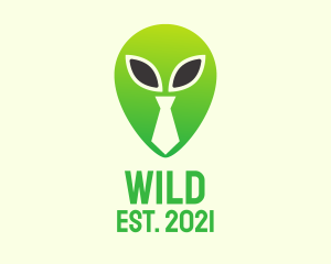 Undead - Green Alien Tie logo design