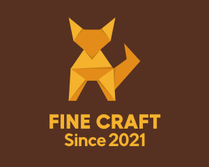 Orange Fox Origami logo design