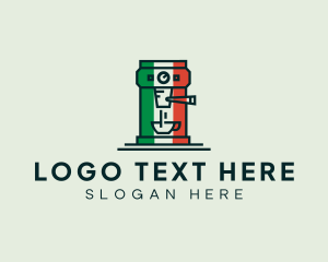 Minimalist - Italian Coffee Machine logo design