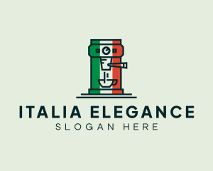 Italian Coffee Machine logo design