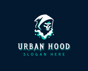 Hood - Grim Reaper Vape Smoke logo design