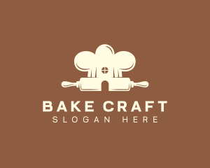 Rolling Pin Pastry Chef logo design