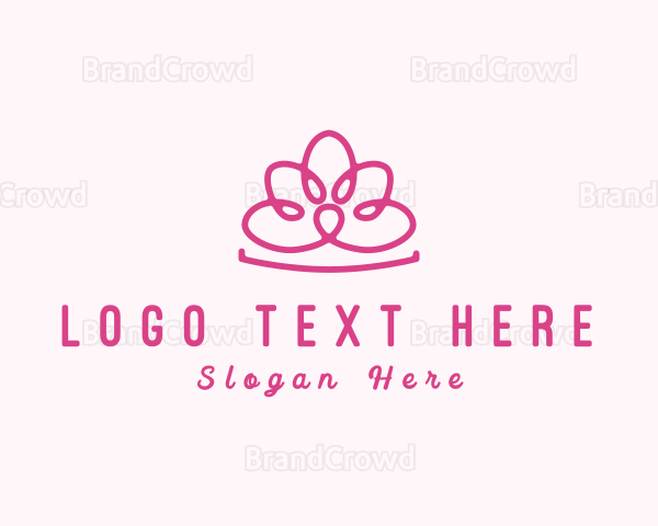 Beauty Floral Crown Logo
