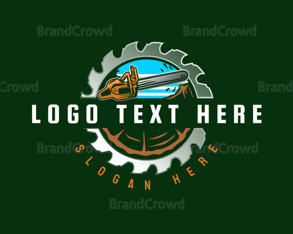 Lumber Chainsaw Cutter Logo