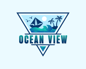 Ocean Boat Travel logo design