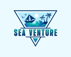 Ocean Boat Travel logo design