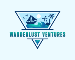 Ocean Boat Travel logo design