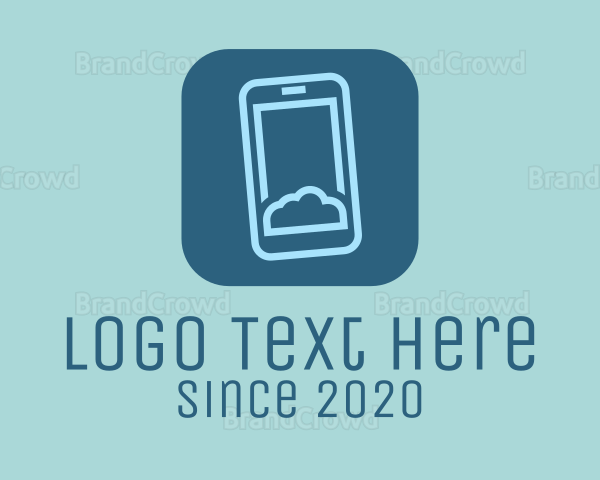 Phone Cloud Storage Logo