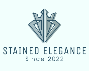 Elegant Crown Gem logo design