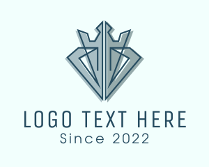 Tiara - Elegant Crown Gem logo design