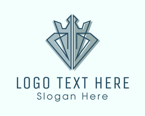 Elegant Crown Gem Logo