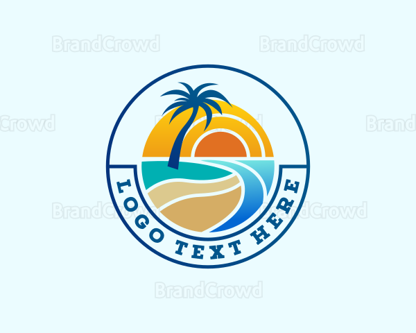 Ocean Beach Coast Logo