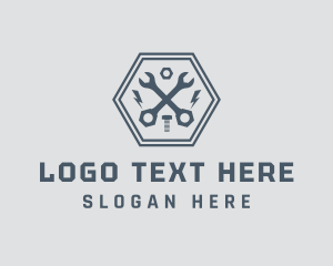 Gear - Engine Mechanic Tools logo design