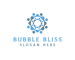 Bubble Laundry Technology logo design