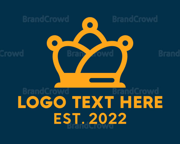 Gold Human Crown Logo