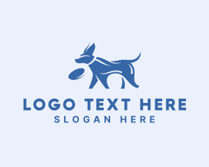 Pet Shop - Blue Puppy Dog logo design