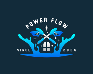 Power Washer Cleaning logo design