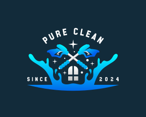 Power Washer Cleaning logo design