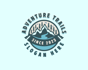 Forest Mountain Lake logo design