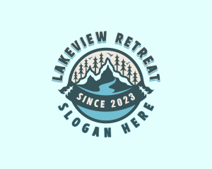 Lake - Forest Mountain Lake logo design