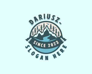 Forest - Forest Mountain Lake logo design
